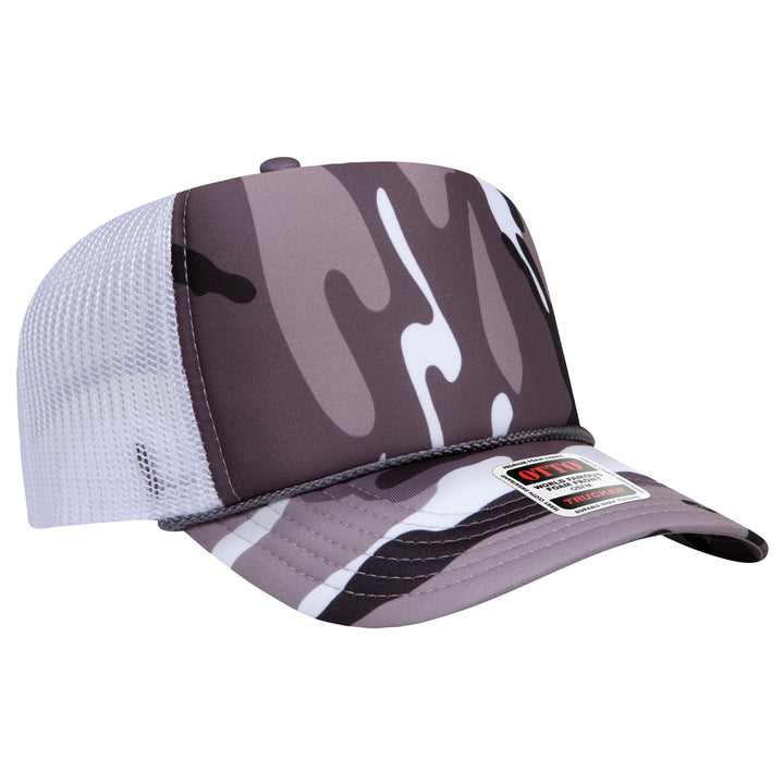 OTTO CAP 5 Panel High Crown Mesh Back Trucker Hat