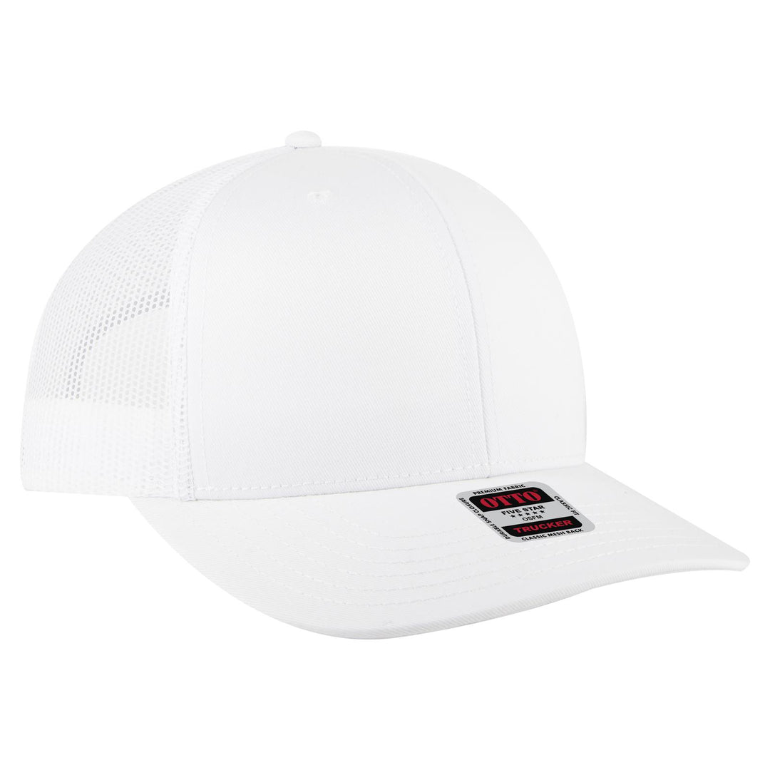 OTTO CAP 6 Panel Mid Profile Mesh Back Trucker Hat