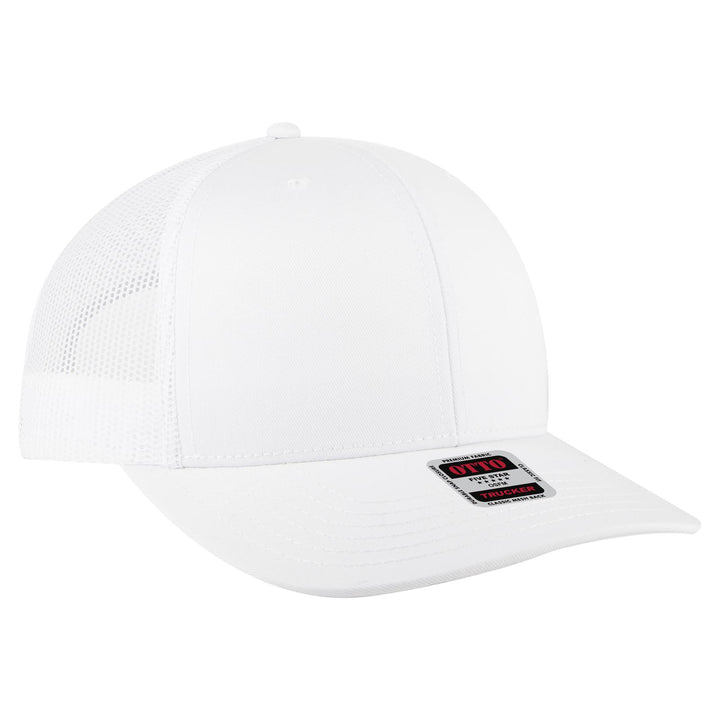 OTTO CAP 6 Panel Mid Profile Mesh Back Trucker Hat