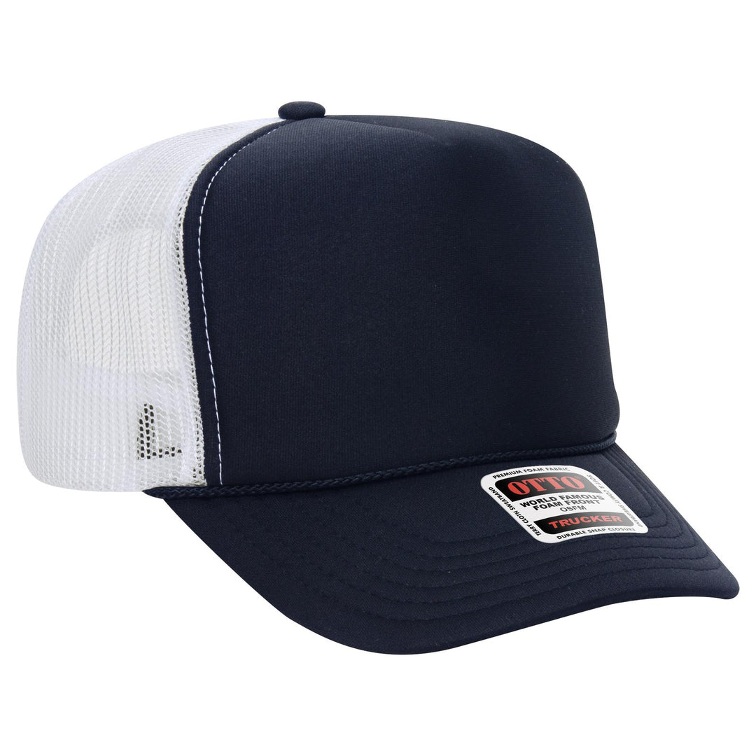 OTTO CAP 5 Panel High Crown Mesh Back Trucker Hat