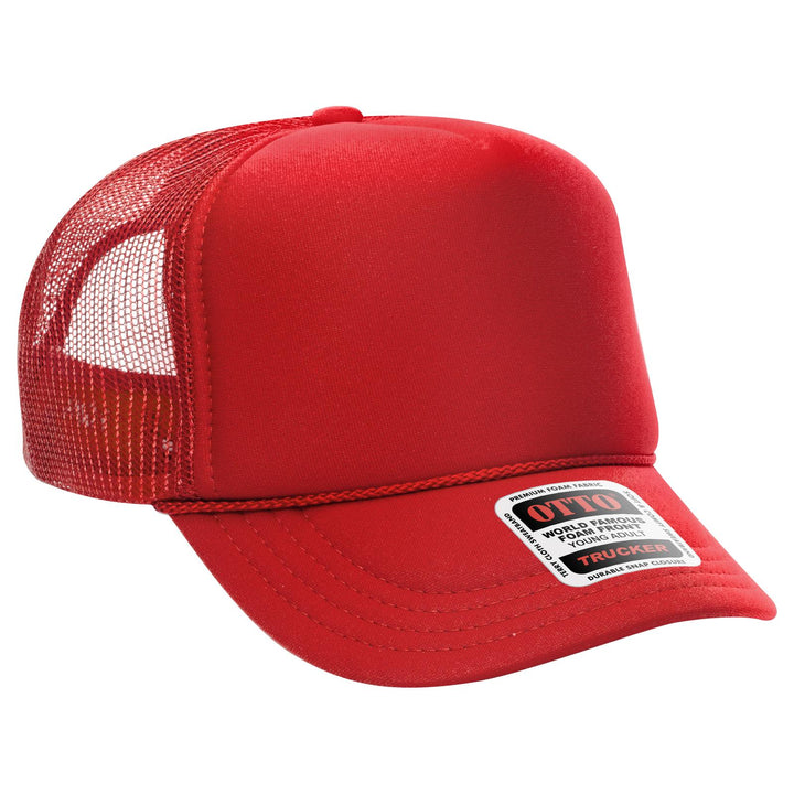 OTTO CAP 5 Panel High Crown Mesh Back Trucker Hat