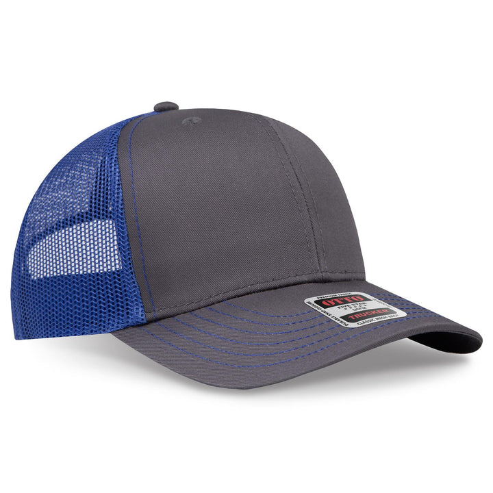 OTTO CAP 6 Panel Mid Profile Mesh Back Trucker Hat