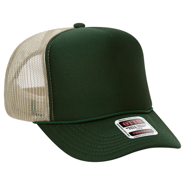 OTTO CAP 5 Panel High Crown Mesh Back Trucker Hat