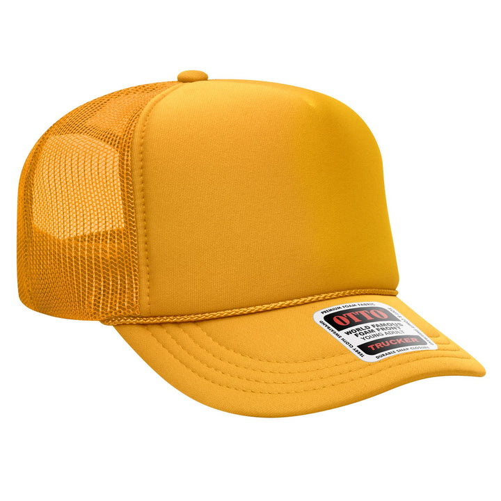 OTTO CAP 5 Panel High Crown Mesh Back Trucker Hat