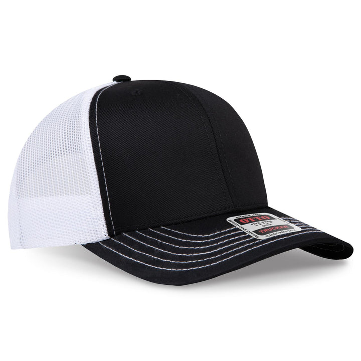 OTTO CAP 6 Panel Mid Profile Mesh Back Trucker Hat