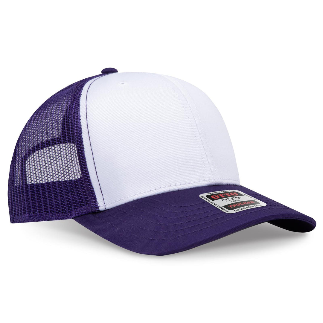OTTO CAP 6 Panel Mid Profile Mesh Back Trucker Hat