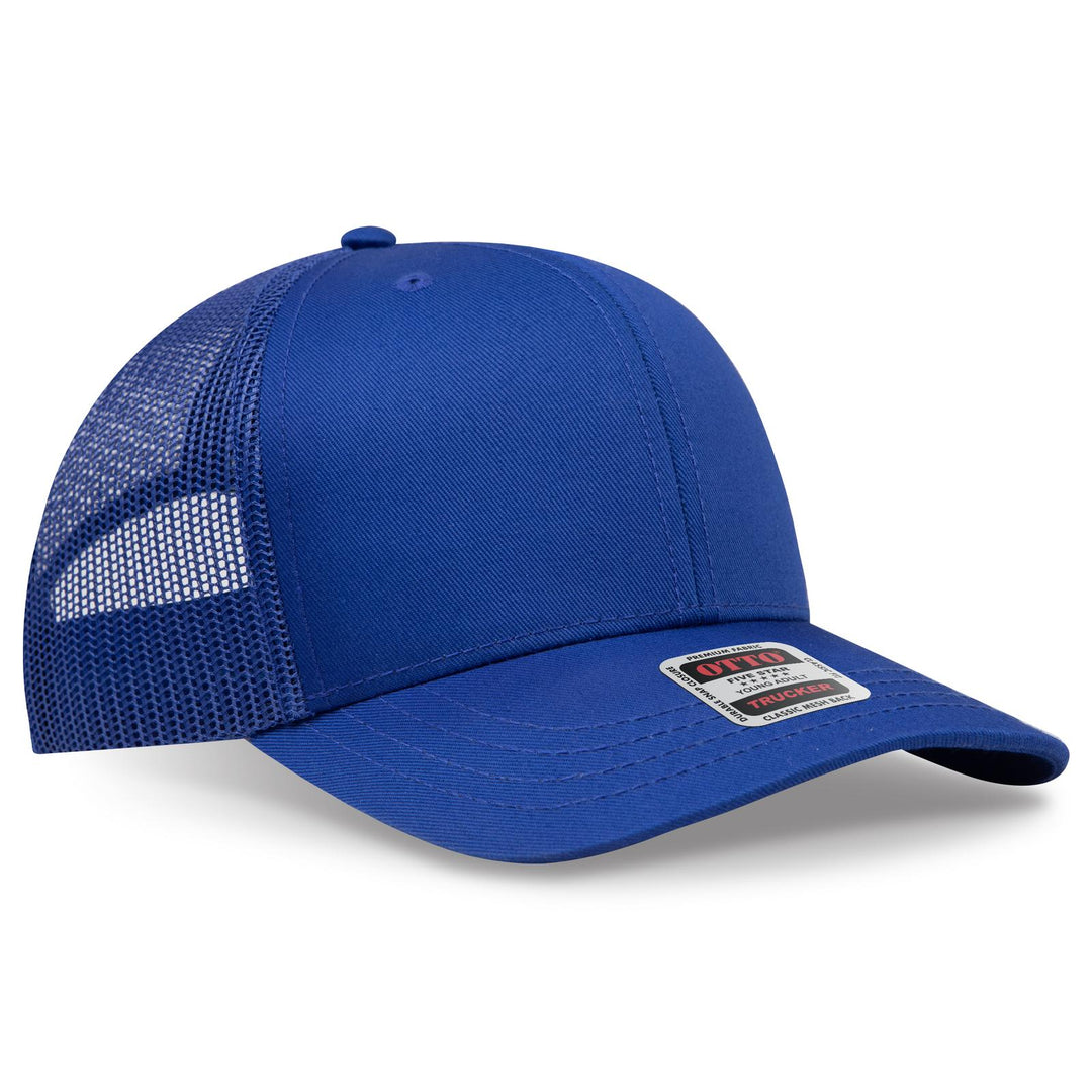 OTTO CAP 6 Panel Mid Profile Mesh Back Trucker Hat