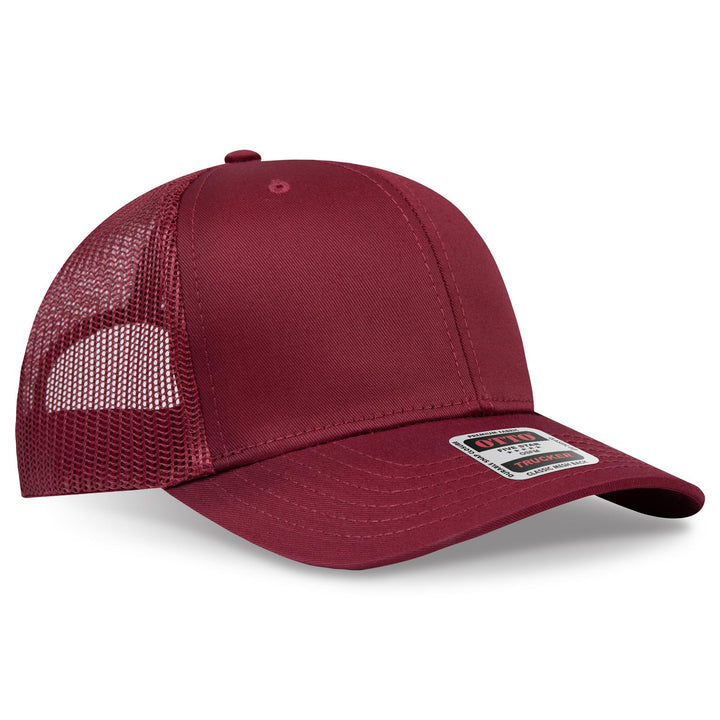 OTTO CAP 6 Panel Mid Profile Mesh Back Trucker Hat
