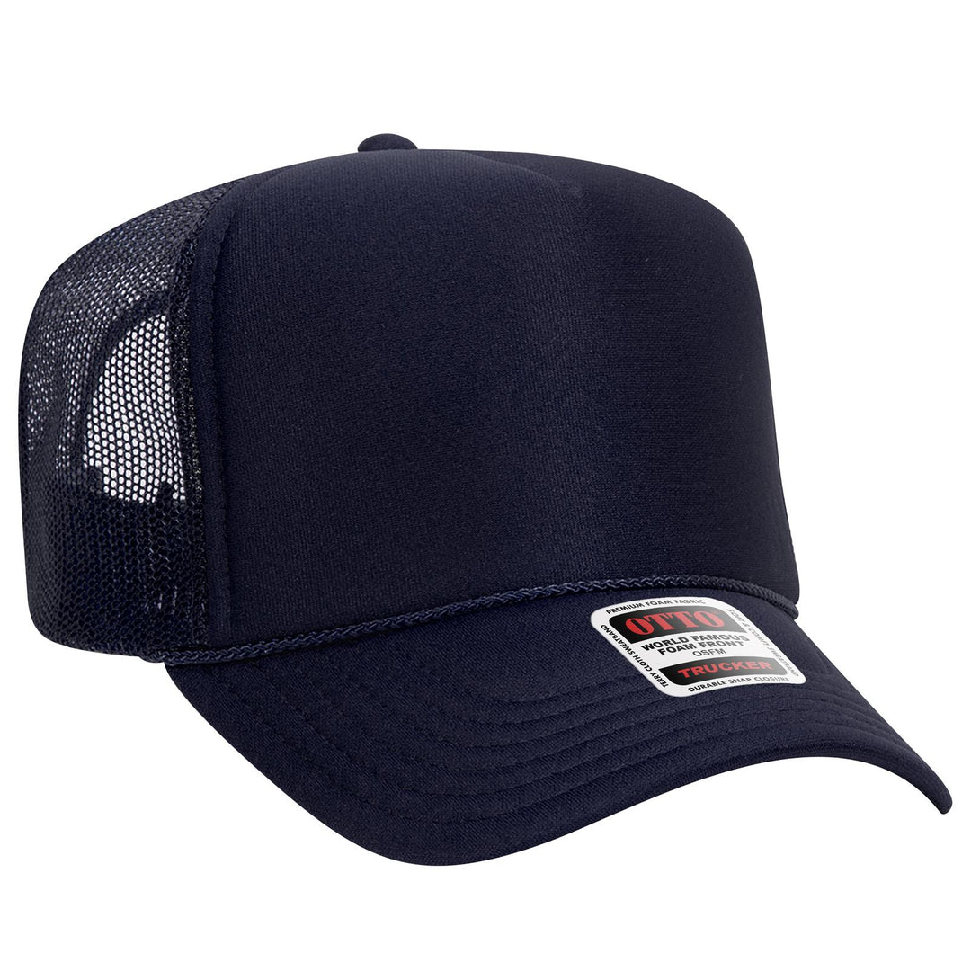 OTTO CAP 5 Panel High Crown Mesh Back Trucker Hat