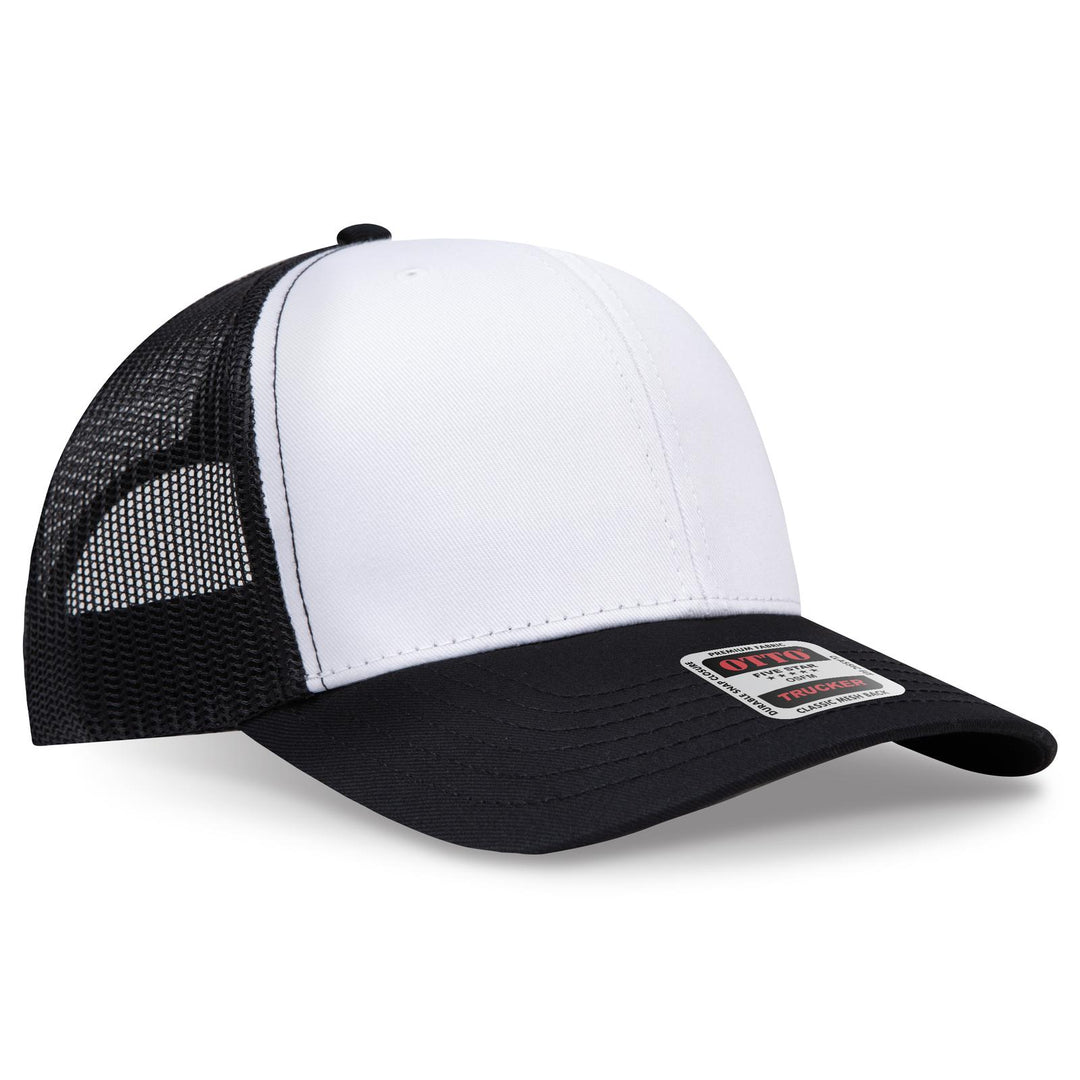 OTTO CAP 6 Panel Mid Profile Mesh Back Trucker Hat