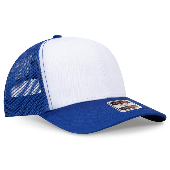 OTTO CAP 6 Panel Mid Profile Mesh Back Trucker Hat