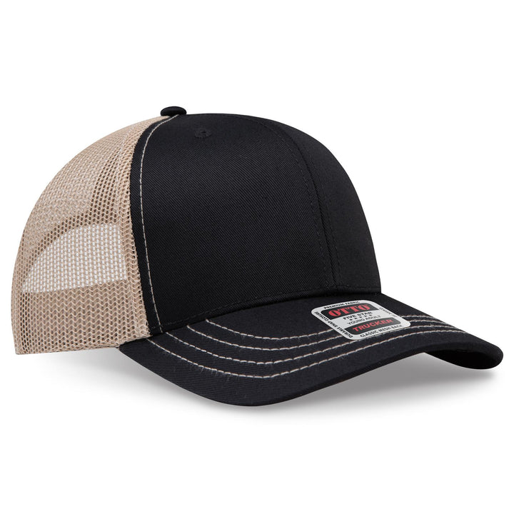 OTTO CAP 6 Panel Mid Profile Mesh Back Trucker Hat