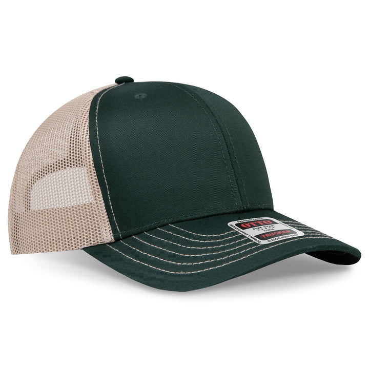 OTTO CAP 6 Panel Mid Profile Mesh Back Trucker Hat