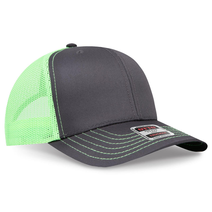 OTTO CAP 6 Panel Mid Profile Mesh Back Trucker Hat