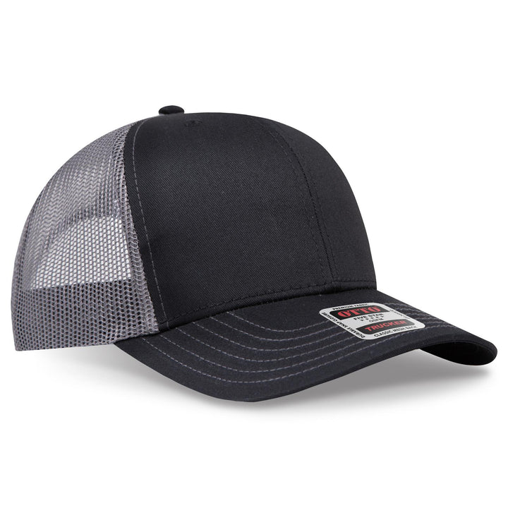 OTTO CAP 6 Panel Mid Profile Mesh Back Trucker Hat