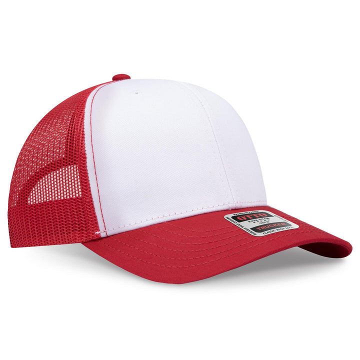 OTTO CAP 6 Panel Mid Profile Mesh Back Trucker Hat