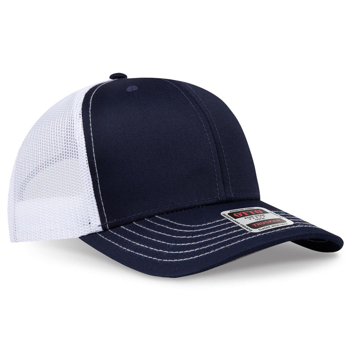 OTTO CAP 6 Panel Mid Profile Mesh Back Trucker Hat