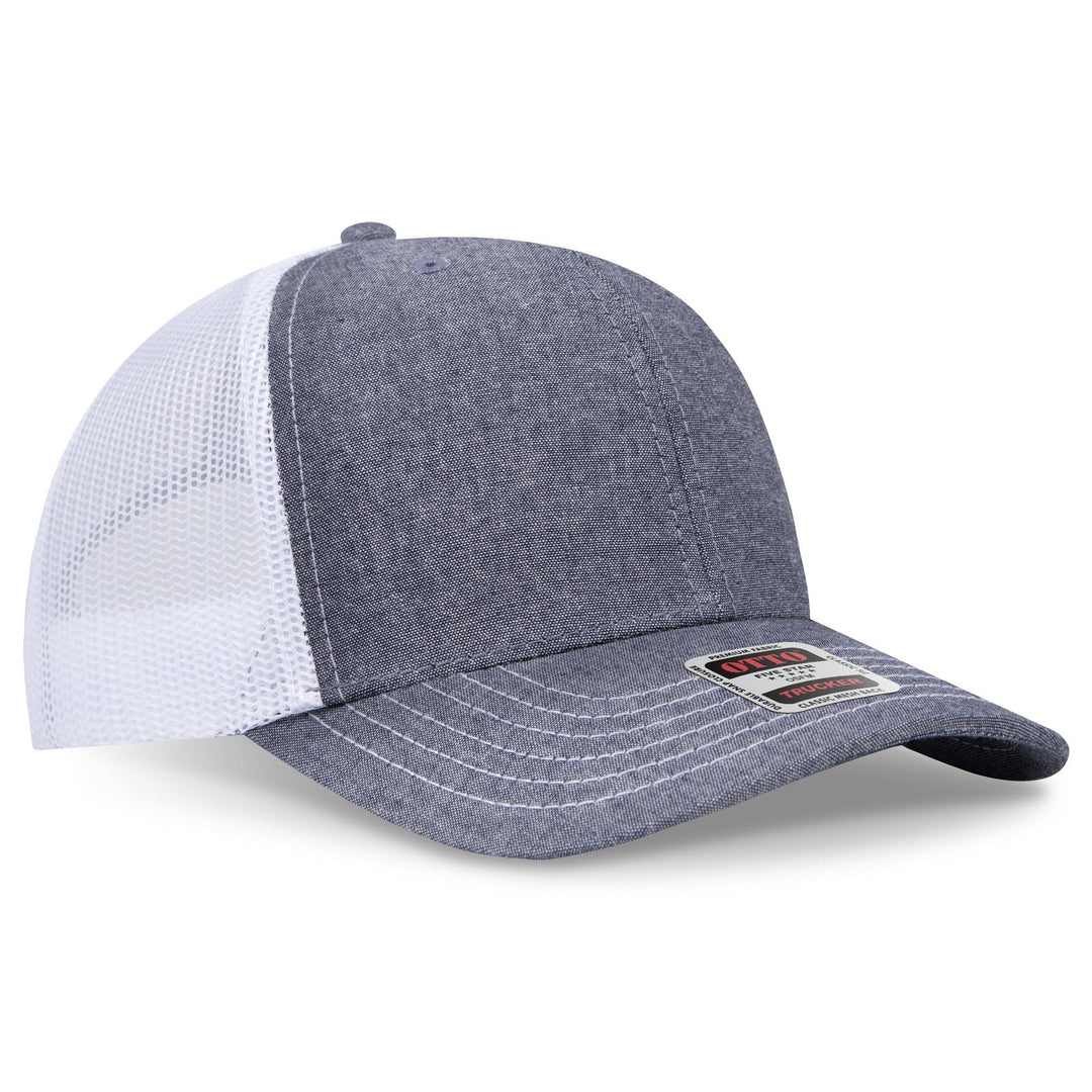 OTTO CAP 6 Panel Mid Profile Mesh Back Trucker Hat
