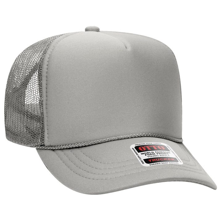 OTTO CAP 5 Panel High Crown Mesh Back Trucker Hat