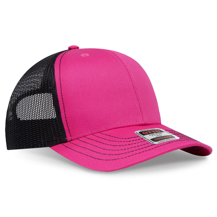 OTTO CAP 6 Panel Mid Profile Mesh Back Trucker Hat