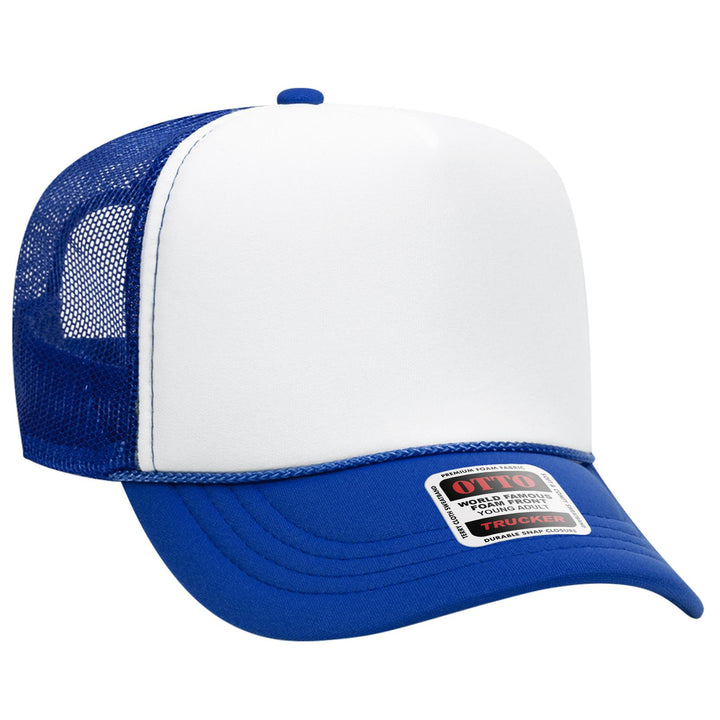 OTTO CAP 5 Panel High Crown Mesh Back Trucker Hat