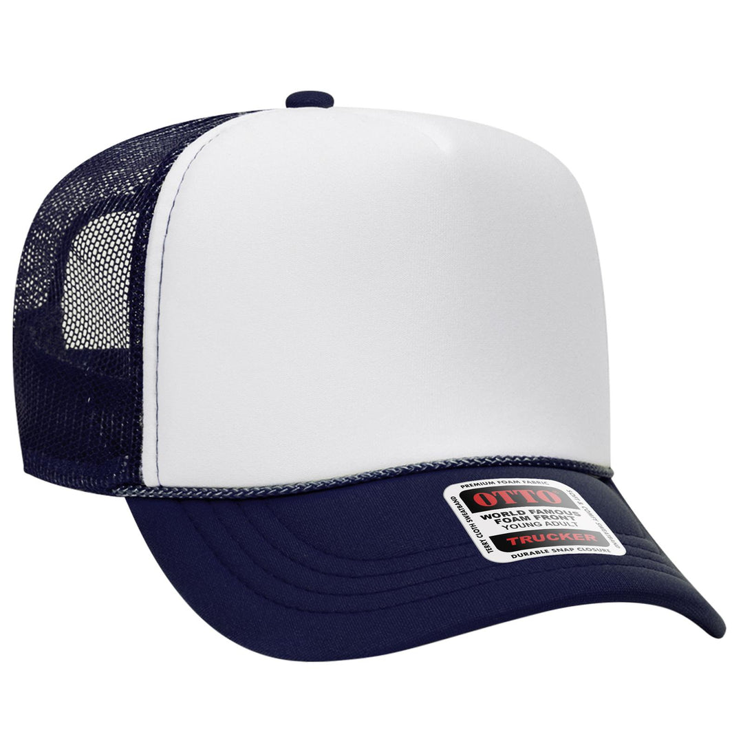 OTTO CAP 5 Panel High Crown Mesh Back Trucker Hat