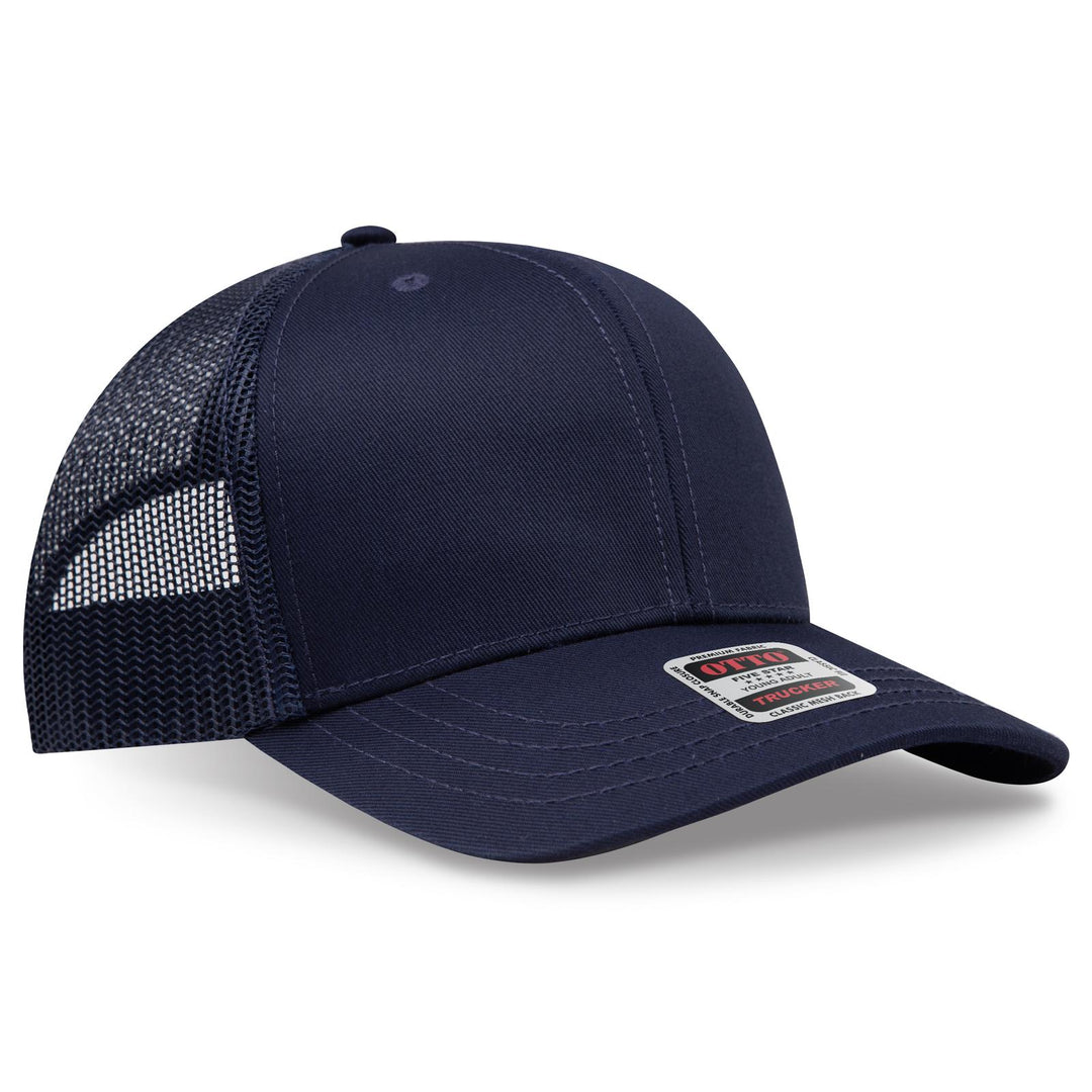 OTTO CAP 6 Panel Mid Profile Mesh Back Trucker Hat