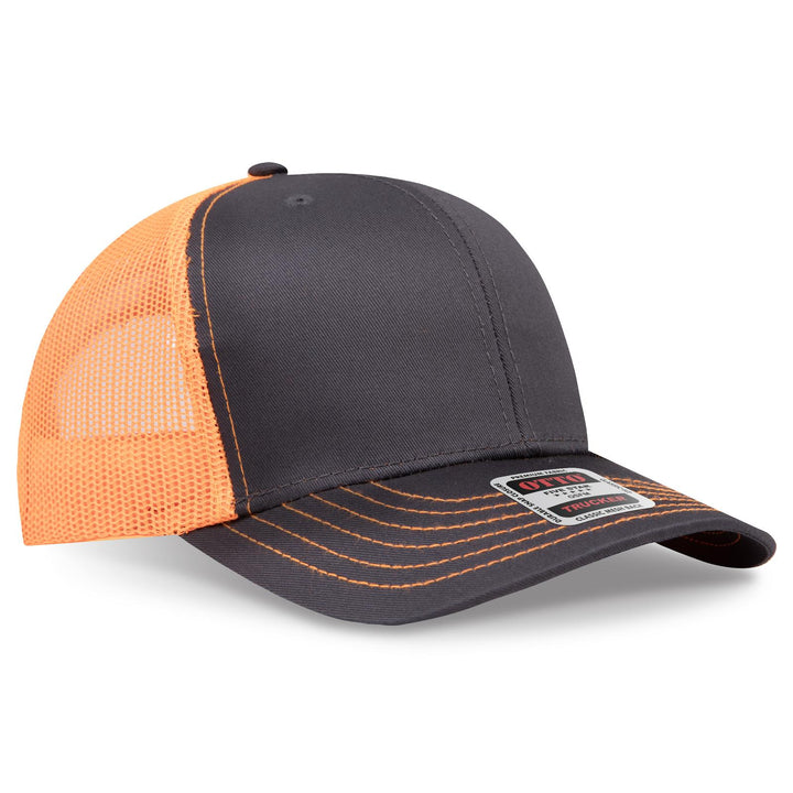 OTTO CAP 6 Panel Mid Profile Mesh Back Trucker Hat