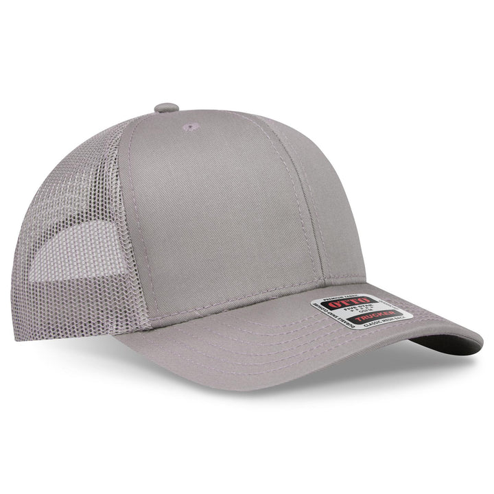 OTTO CAP 6 Panel Mid Profile Mesh Back Trucker Hat