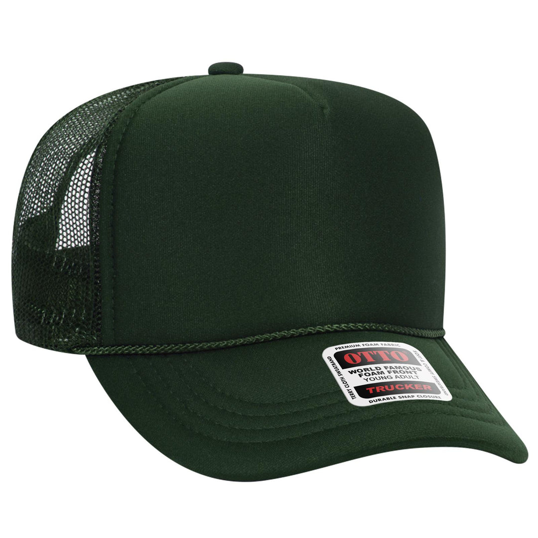 OTTO CAP 5 Panel High Crown Mesh Back Trucker Hat