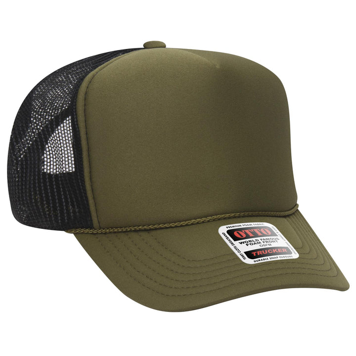 OTTO CAP 5 Panel High Crown Mesh Back Trucker Hat