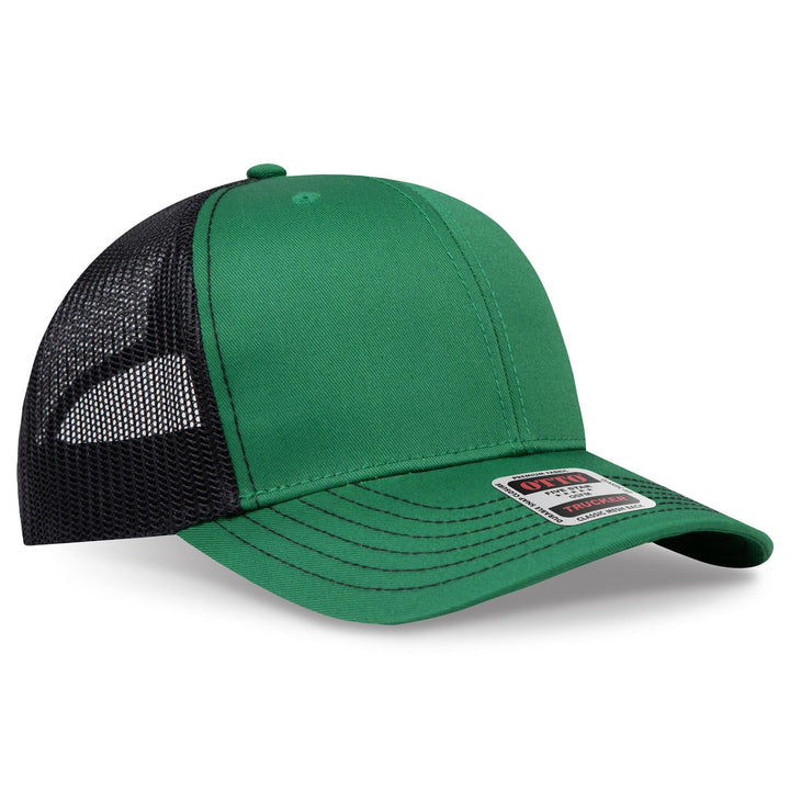 OTTO CAP 6 Panel Mid Profile Mesh Back Trucker Hat