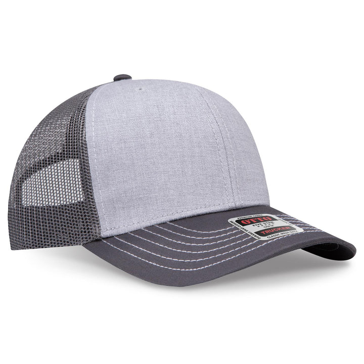OTTO CAP 6 Panel Mid Profile Mesh Back Trucker Hat