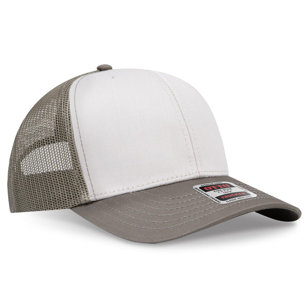OTTO CAP 6 Panel Mid Profile Mesh Back Trucker Hat