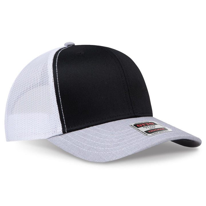 OTTO CAP 6 Panel Mid Profile Mesh Back Trucker Hat