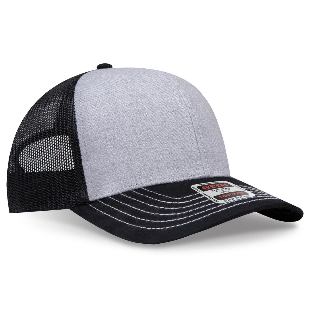 OTTO CAP 6 Panel Mid Profile Mesh Back Trucker Hat