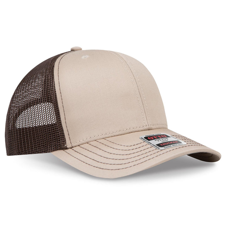 OTTO CAP 6 Panel Mid Profile Mesh Back Trucker Hat
