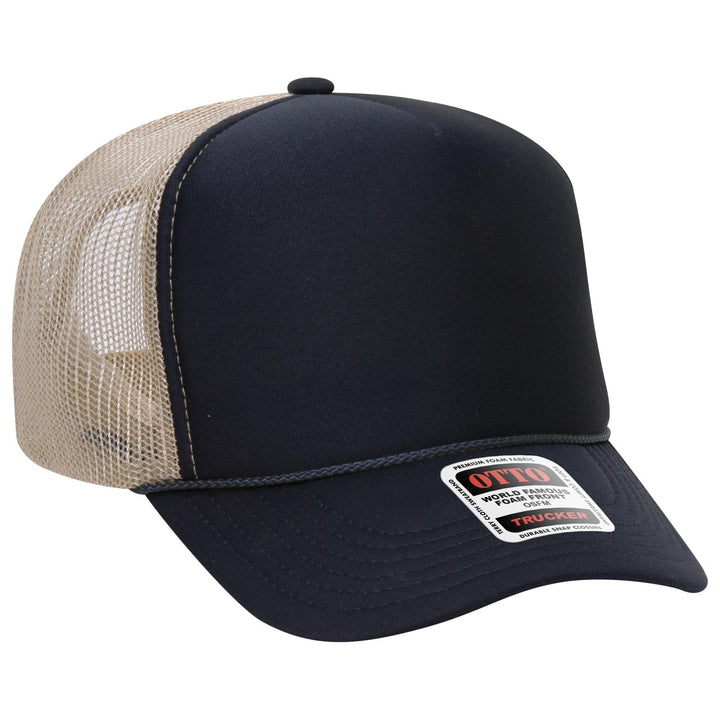 OTTO CAP 5 Panel High Crown Mesh Back Trucker Hat