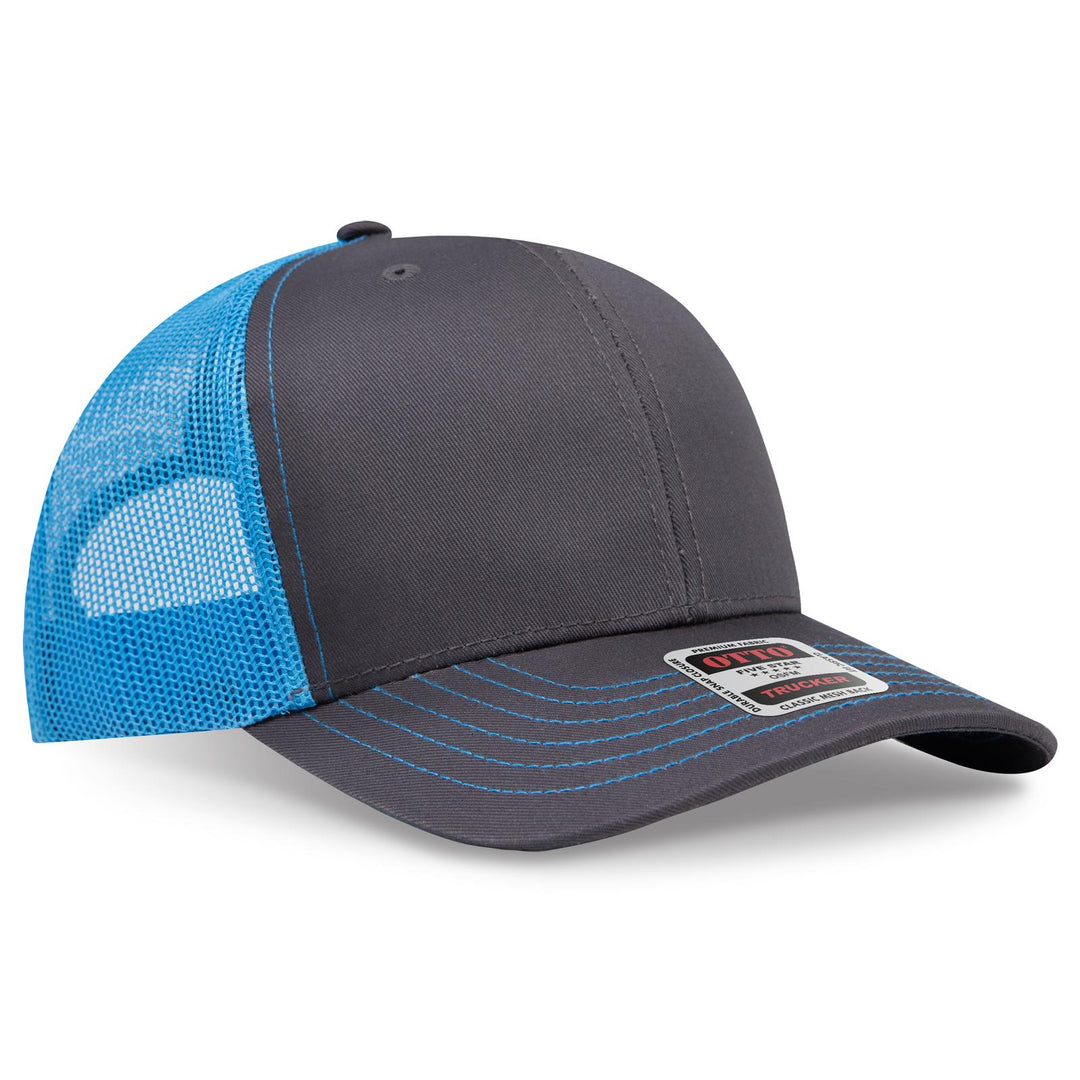 OTTO CAP 6 Panel Mid Profile Mesh Back Trucker Hat