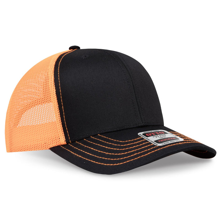 OTTO CAP 6 Panel Mid Profile Mesh Back Trucker Hat