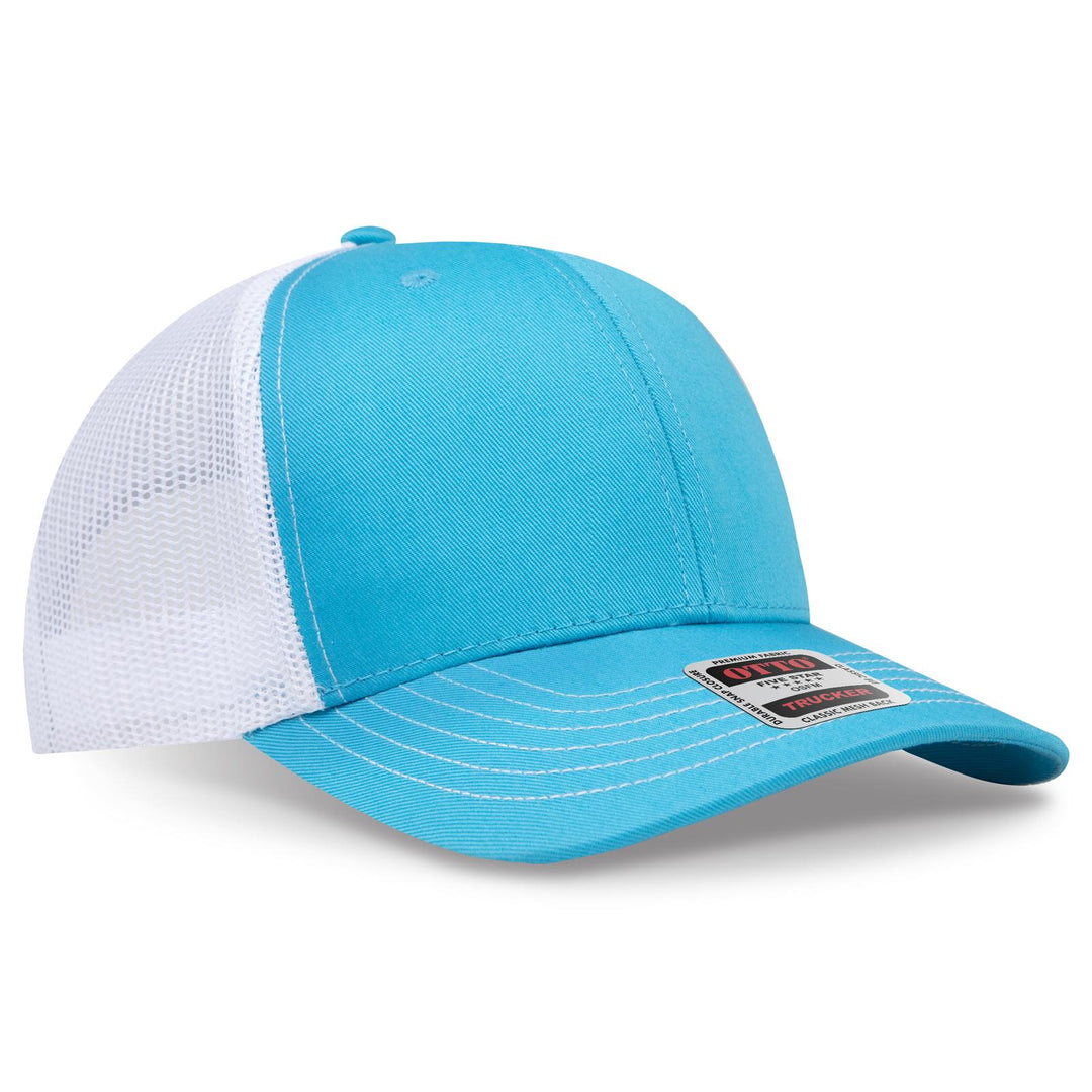 OTTO CAP 6 Panel Mid Profile Mesh Back Trucker Hat