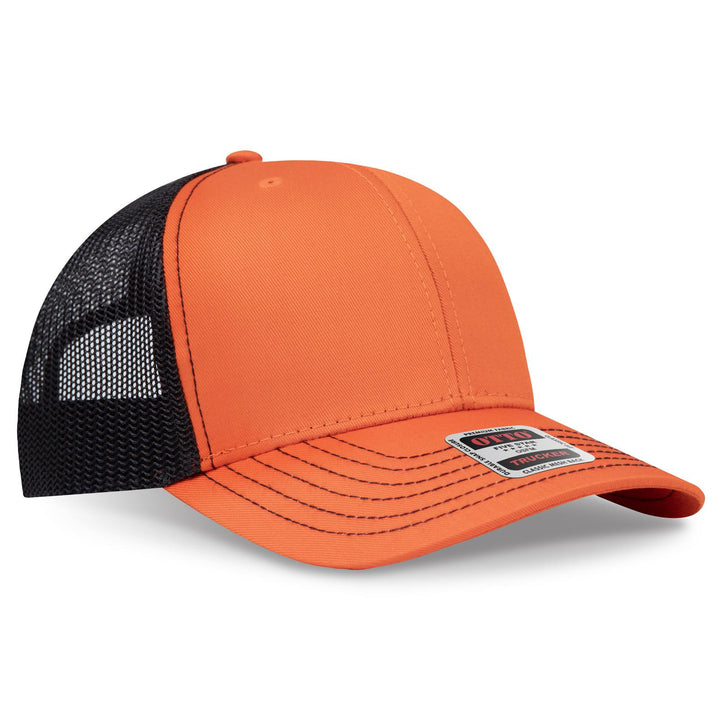 OTTO CAP 6 Panel Mid Profile Mesh Back Trucker Hat