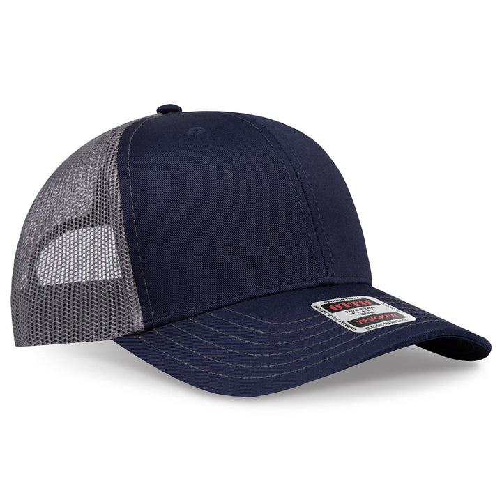 OTTO CAP 6 Panel Mid Profile Mesh Back Trucker Hat