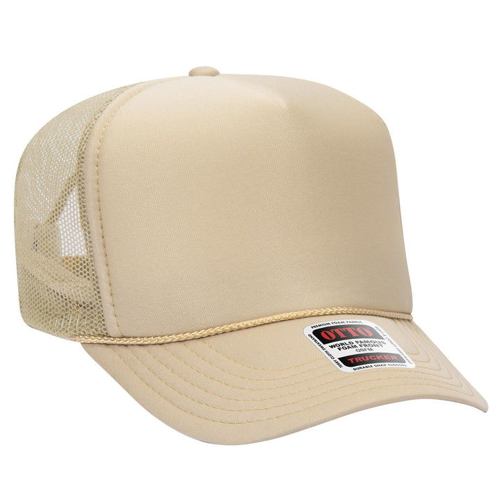OTTO CAP 5 Panel High Crown Mesh Back Trucker Hat