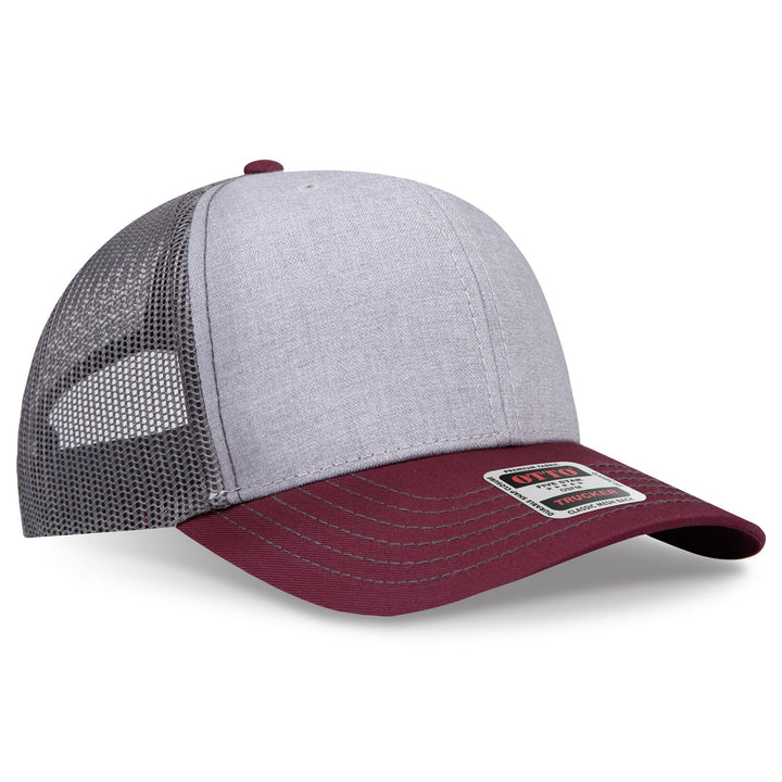 OTTO CAP 6 Panel Mid Profile Mesh Back Trucker Hat
