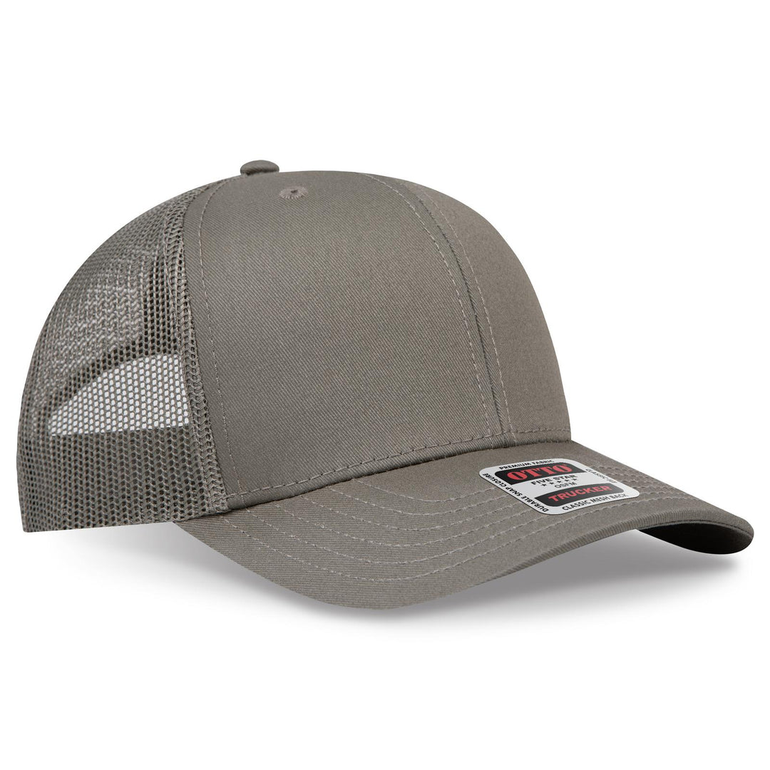 OTTO CAP 6 Panel Mid Profile Mesh Back Trucker Hat