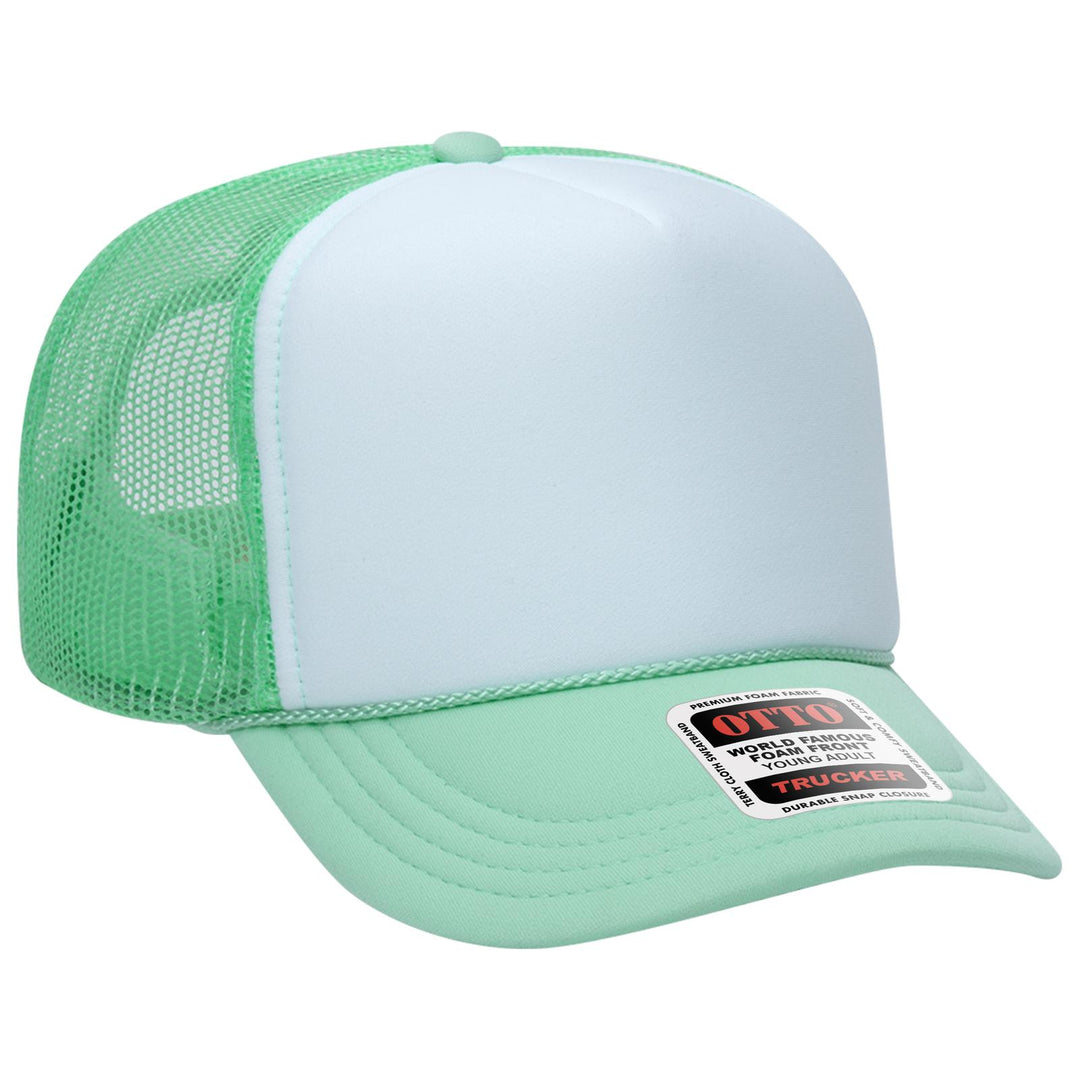 OTTO CAP 5 Panel High Crown Mesh Back Trucker Hat