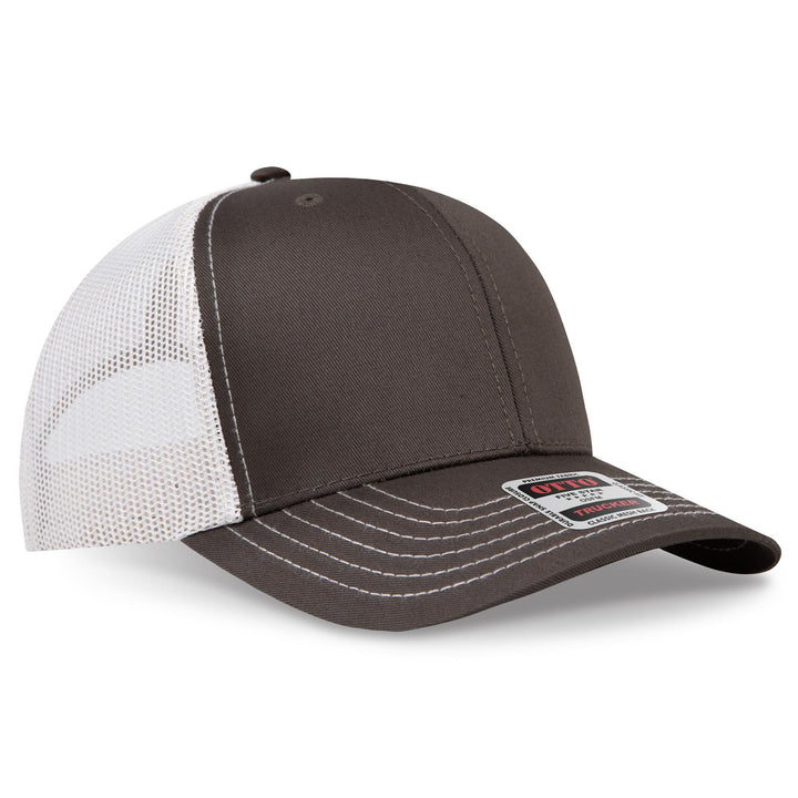 OTTO CAP 6 Panel Mid Profile Mesh Back Trucker Hat