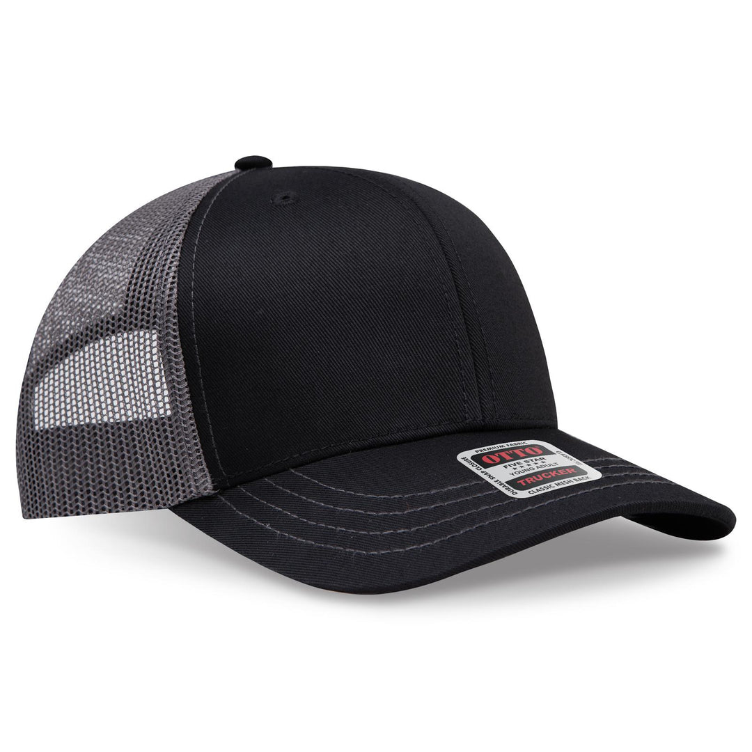OTTO CAP 6 Panel Mid Profile Mesh Back Trucker Hat