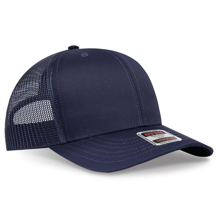 OTTO CAP 6 Panel Mid Profile Mesh Back Trucker Hat